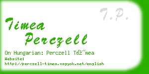 timea perczell business card